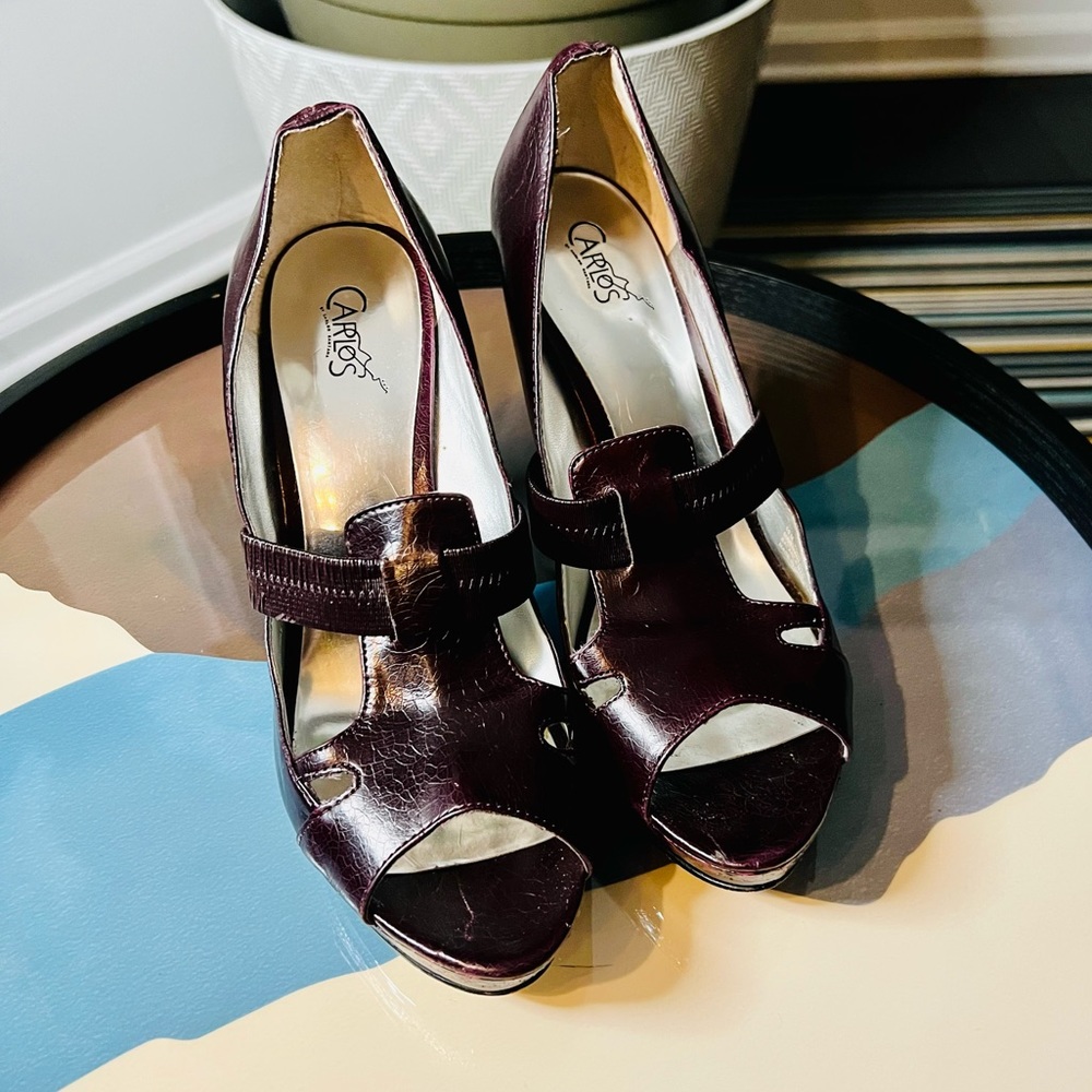 Carlos by Carlos Santana open toe heels